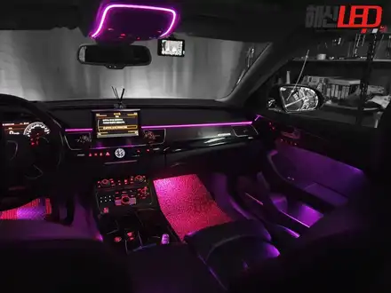 AUDI A8 순정형RGB 엠비언트+풋등+맵등 / 화성 봉담 시공 사진