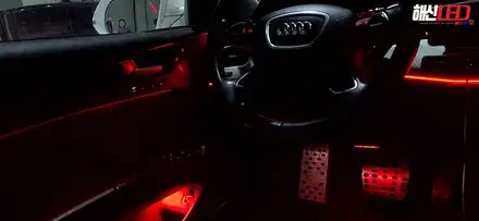 아우디 A8 차량 개성가득한 아크릴 무빙 RGB 엠비언트 장착 후기! / 화성 봉담 시공 사진