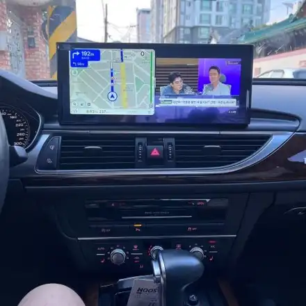 순천 광양 여수 아우디a6 12.3인치 안드로이드올인원 시공 미스터커스텀 / 부산 해운대 시공 사진