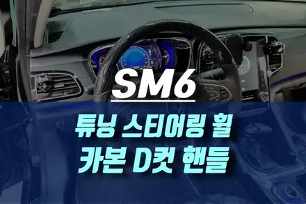 SM6 커스텀핸들 카본 D컷 핸들 교체 / 인천, 미추홀 시공 사진