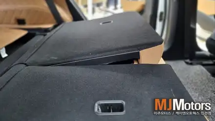 기아 EV6 롱레인지 실내 2열 등받이 평탄화 시트 수평화 개조 작업 / 인천, 미추홀 주안동 시공 사진