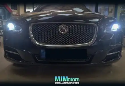 재규어 XJ L 순정 HID 헤드라이트 차량의 전조등 LED 전구 교체로 업그레이드 튜닝 인천 / 인천, 미추홀 주안동 시공 사진