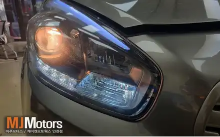 인천 올 & 뉴 카렌스 합법 인증 LED 전조등 (할로겐 헤드라이트 전구 교체) 튜닝기 / 인천, 미추홀 시공 사진