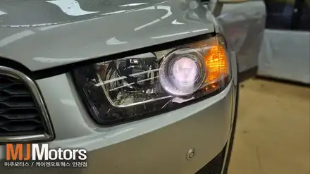 쉐보레 캡티바 자동차 할로겐 헤드라이트 필립스 led 합법 인증 전조등 전구 교체 튜닝 / 인천, 미추홀 주안동 시공 사진