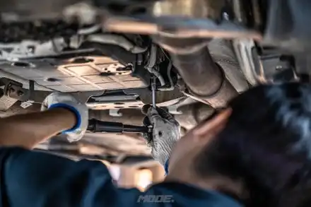 분당 미션오일 교환 벤츠 AMG C63 S 쿠페 / 성남시 분당구 서현동 시공 사진
