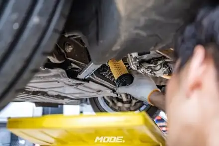 분당 모튤 엔진오일 교환 정비 손세차 벤츠 C63S AMG / 성남 분당, 서현, 판교, 시공 사진