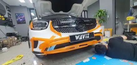 송파 BENZ GLC300(X253) - GLC300 순정 두줄 그릴의 순박함을 벗겨내고 반짝이는 다이아몬드 그릴로 교체해 드렸습니다. / 잠실, 삼전, 송파 시공 사진