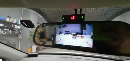KIA ALL NEW MORNING - 올 뉴 모닝의 룸미러모니터와 후방카메라, 후방감지기 2채널블랙박스 딥플라이 DF9 시공! / 잠실, 삼전, 송파 시공 사진