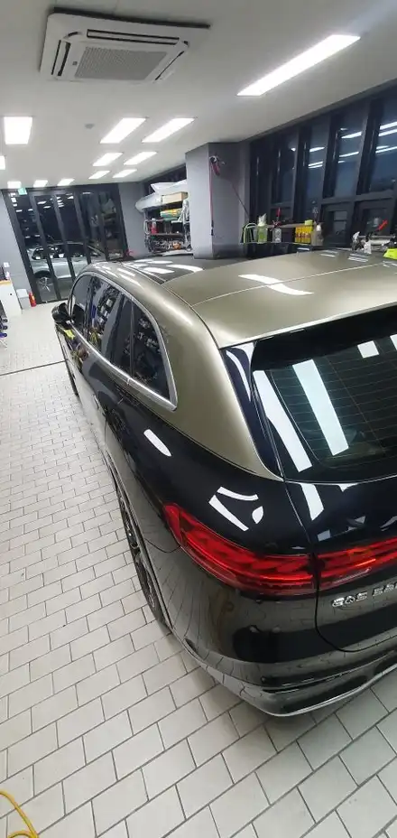 BENZ EQS SUV Glitter champagne duo tone WRAP / 잠실, 삼전, 송파 시공 사진