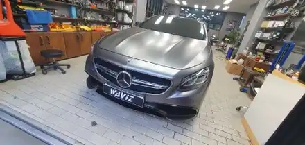 BENZ AMG S65 V12 BITURBO SATIN DARK GREY WRAP / 잠실, 삼전, 송파 시공 사진