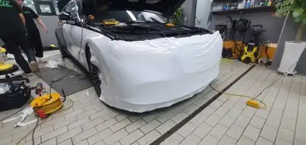 BENZ S680 MAYBACH Crystal white DUOTONE WRAP / 잠실, 삼전, 송파 시공 사진