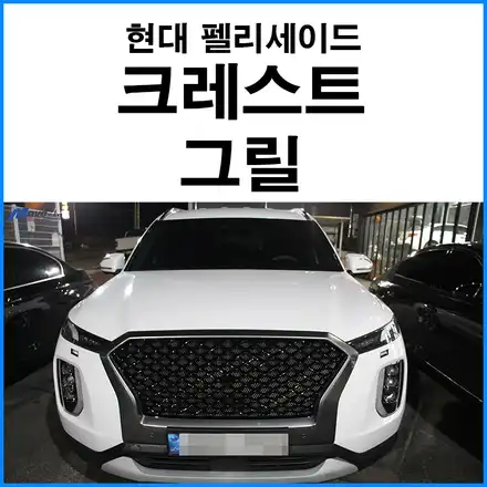 [현대 펠리세이드] 크레스트 그릴 튜닝 / 현대 / 팰리세이드 / 부산 기장군 시공 사진