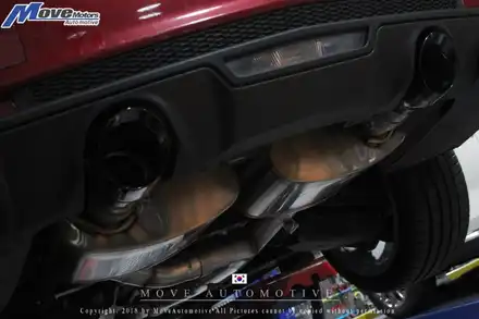 [캐딜락 ATS 2.0T 터보 코르사 듀얼배기튜닝]부산 코르사배기튜닝샵/디토즈/카마로 코르사배기/머슬카 튜닝/부산 자동차튜닝샵/경북 + 경남 + 영남 + 정관/무브모터스 / 부산 기장군 시공 사진
