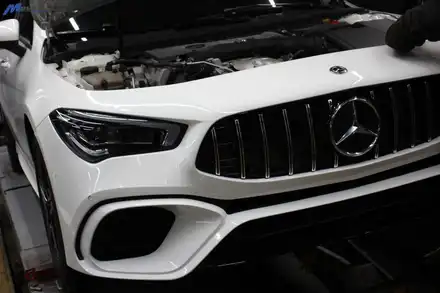[벤츠 CLA250] CLA45s AMG 바디킷 개조 + 커스텀 가변 머플러 튜닝 / 부산 기장군 시공 사진