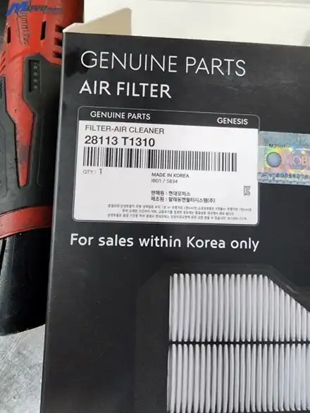 [제네시스 G80 3.5T] 볼트로닉GT 5W30 엔진오일 교체 / 부산 기장군 시공 사진