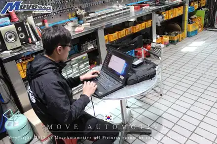 [싼타페DM 디젤 ECU 맵핑]부산 기장 정관읍 ECU맵핑/디젤 맵/연비맵/데이터맵/부산 ECU튜닝/부산 칩튜닝/부산 기장군 정관 신도시 자동차 정비 ECU맵핑샵 무브모터스 / 부산 기장군 시공 사진