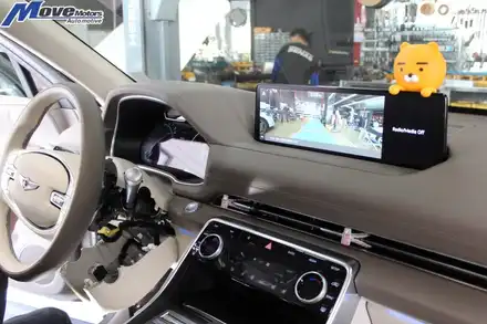 [제네시스 SUV GV80 만도 SDC ECS10 인증제품]G80/스팅어/G70/G90/서스펜션 조절/전자식 댐핑 컨트롤/핸들감응/승차감조절/부산 튜닝샵 무브모터스 / 부산 기장군 시공 사진