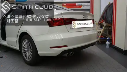 AUDI A3차량에 순정 사이드어시스트와 비교해도 손색이없는 레이더센서과 사각지대 탈출 광각미러 조합으로 측후방센서 작업. / 서울 서초, 반포, 강남 시공 사진