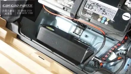 포르쉐 마칸S 블랙박스 아이나비 QXD3000pro 와 차량용 보조배터리 에코파워팩20C 작업 / 서울 서초, 반포, 강남 시공 사진