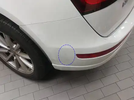 국내1호 AUDI Q7차량에 순정과 동일하게 레이더센서를 적용해서 사이드어시스트 구현. / 서초구 서초동 시공 사진