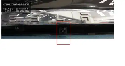 실시간으로 차량 주변 장애물을 확인할 수 있는 테슬라 모델X차량 국산 옴니뷰NS 어라운드뷰 시스템. / 서울 서초, 반포, 강남 시공 사진