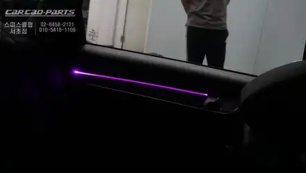 어코드 실내 튜닝 끝판왕! 은은한 LED조명이 실내를 업그레이스 시켜주는 엠비언트라이트 튜닝. / 서울 서초, 반포, 강남 시공 사진