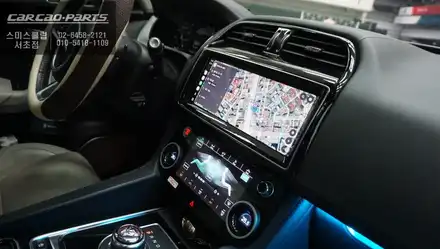 재규어 F-PACE 안드로이드 올인원 시공 후기｜디지털 공조기 1:1 교체 작업. / 서초구 서초동 시공 사진