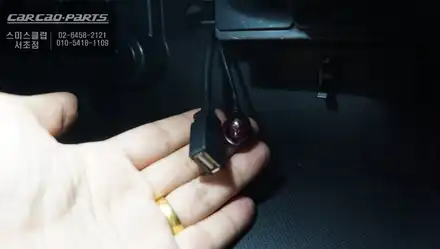 컨트리맨 구형 어라운드뷰 탈거 후 주차라인PAS연동과 영상녹화 기능이 탑재가 된 2D슈퍼뷰 교환. / 서울 서초, 반포, 강남 시공 사진