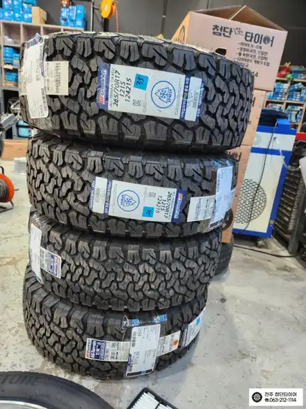 [전주김제 휠복원 첨단타이어]지프 랭글러 265/70R17 굿리치 타이어 장착 휠도색 광주 휠복원 대전휠복원 정읍익산김제휠복원, 군산휠복원,충남충북휠복원 / 전주 시공 사진