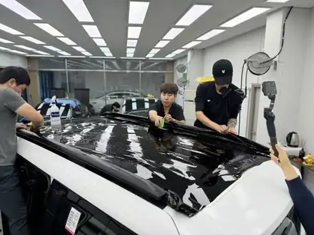 싼타페 MX5 블랙잉크 루프스킨 투톤 시공가격 / 안성, 평택, 오산 시공 사진