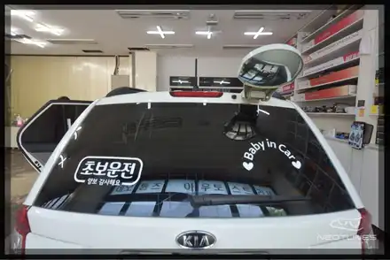 구형 카렌스 레이블럭 열차단썬팅 시공 / 용인 처인구, 이천 시공 사진