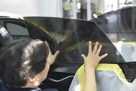 미국 전기차 TESLA MODEL S 존슨썬팅 송파썬팅 스타일매니아 / 하남시 감북동 시공 사진
