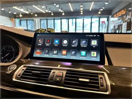 부산 안드로이드 올인원 12.3인치 BMW 5GT 네비게이션 장착 / 구로동 시공 사진