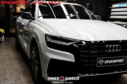 AUDI (아우디) Q8 흰색차 서초 PPF, 유리막코팅, 가죽코팅 시공 잘하는 곳 선택하는 Tip / 서초, 강남, 양재 시공 사진