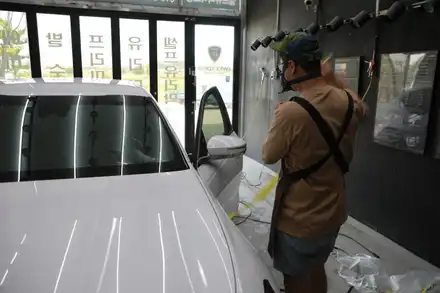 K9 광택 유리막코팅 페인트 날림제거 / 충남 아산 시공 사진