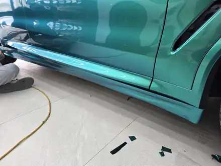 수원 랩핑 BMW ix3 아일오브맨그린 컬러 입히기 상당히 매력 있음. 마감샷 첨부했어요. / 서초, 강남, 양재 시공 사진