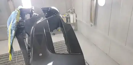 분당 판교 BMW 320D 범퍼 복원 전문점 대물 보험 피해자 앞범퍼 탈착 도장 완벽 복원 수입차 스크래치 수리 / 경기 성남 시공 사진