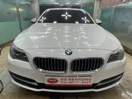 [분당 자동차 수리] BMW 5시리즈 운전석 전펜더/운전석 전도어 판금도색 완벽 복원/분당 판금도색/분당 외형복원 / 경기 성남 시공 사진