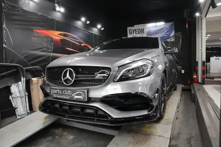 [파츠클럽] 벤츠 W176 A45 AMG 유광 블랙 카나드윙, 블랙 PPF 포인트 랩핑 / 서울 양천 시공 사진