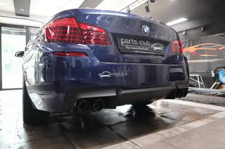 [파츠클럽] BMW 520d 듀얼배기 M5 룩 디퓨져 교체 / 서울 양천 시공 사진