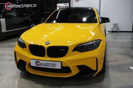 이젠 눈으로도 즐겁자! 내차를 즐기는 또 하나의 방법 BMW M2 3M 썬플라워 옐로우 유광 전체랩핑 by 대전랩핑 & 대전PPF 모터쉴드 / 대전 유성구 시공 사진