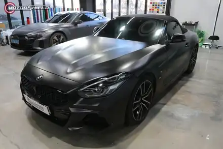 BMW Z4 에이버리 사틴블랙 전체랩핑by 대전랩핑 & 대전PPF 모터쉴드 / 대전 유성구 시공 사진