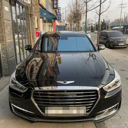 안산 블락포디 비바 스카이블루 제네시스EQ900 썬팅 전체 재시공 시공 사진