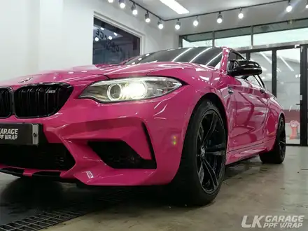 가성비 좋은 랩핑, BMW M2 타이니봇 핫핑크 (로즈레드) 전체랩핑 / 하남, 미사 시공 사진
