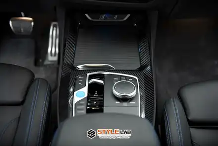 BMW iX3 모델은 블랙그릴이 정답! 순정형 블랙그릴 교체와 함께 실내 카본랩핑도 같이했어요. 하남 스타일랩 / 하남시 초일동 시공 사진