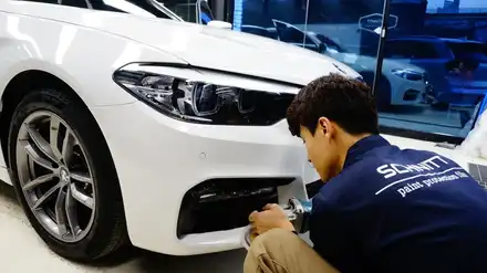 BMW 520D 후방추돌사고 마곡지구보험수리로 말끔하게 수리한 솔직후기 / 강남구 역삼동 시공 사진