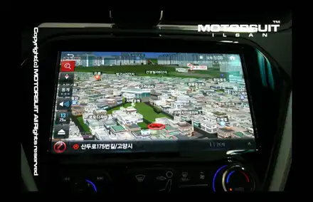 [ 볼트EV 네비매립 ]  쉐보레 볼트EV 순정 10.2인치 모니터 연동 네비매립 시스템!! 아이나비 X3 큐브 셋탑 네비게이션~~ / 고양시 식사동 시공 사진