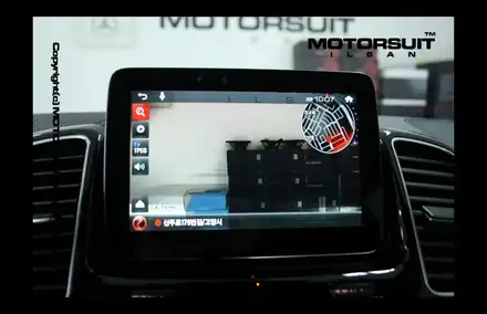 [ 벤츠 GLE 63AMG 네비매립 & 보조배터리 에코파워팩 시공 ] / 고양시 식사동 시공 사진