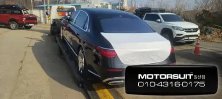 벤츠썬팅 글라스틴트선셋 필름으로 벤츠S580을 고급스럽게 드레스업!! / 고양, 일산, 파주, 은평 시공 사진