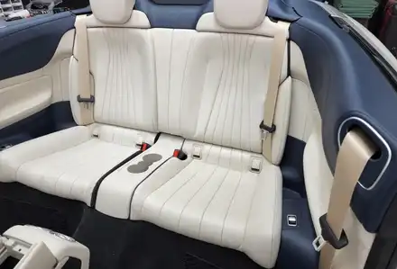 벤츠 E클래스 까브리올레 요트블루베이지 실내 염색 풀커스텀 / 인천 남동구 고잔동 시공 사진